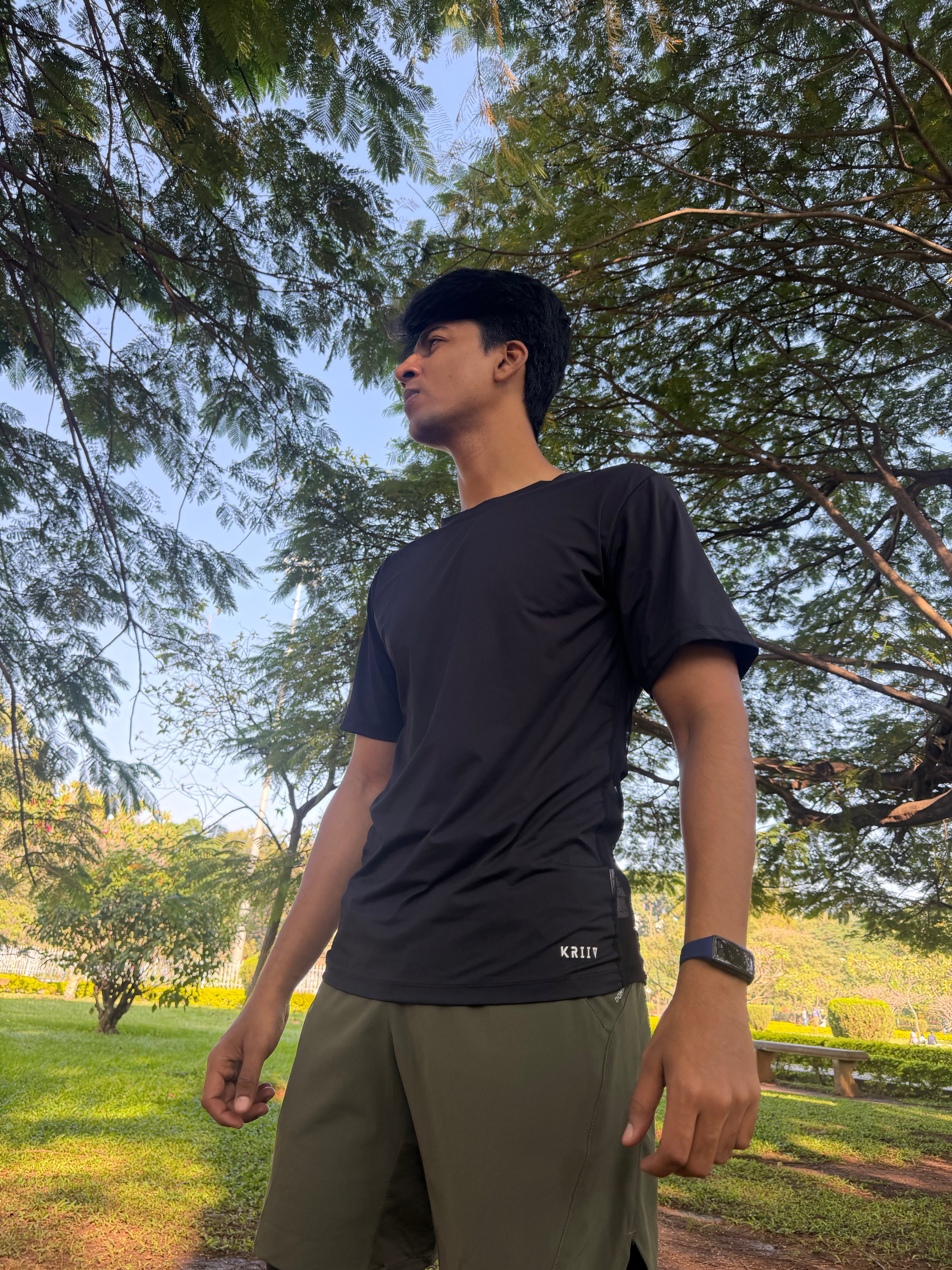 Men's Black Performance Tee