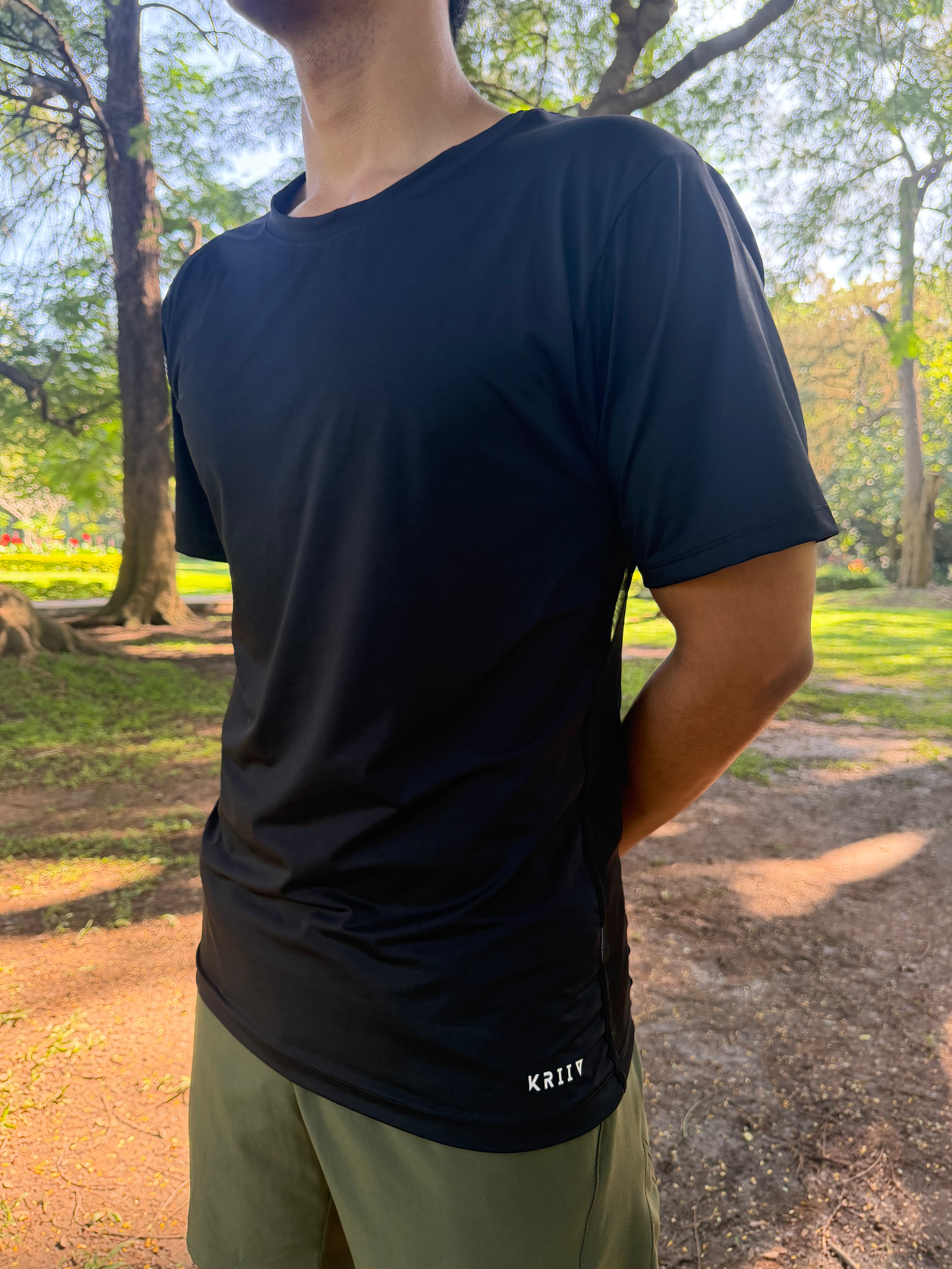 Men's Black Performance Tee
