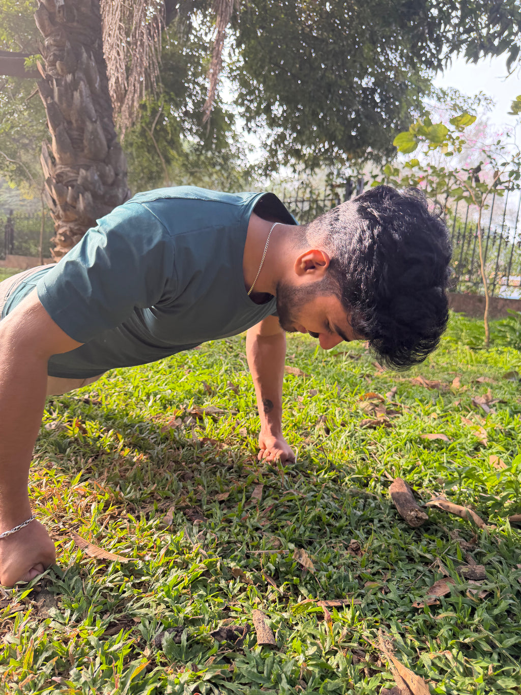 Men's Teal Performance Tee