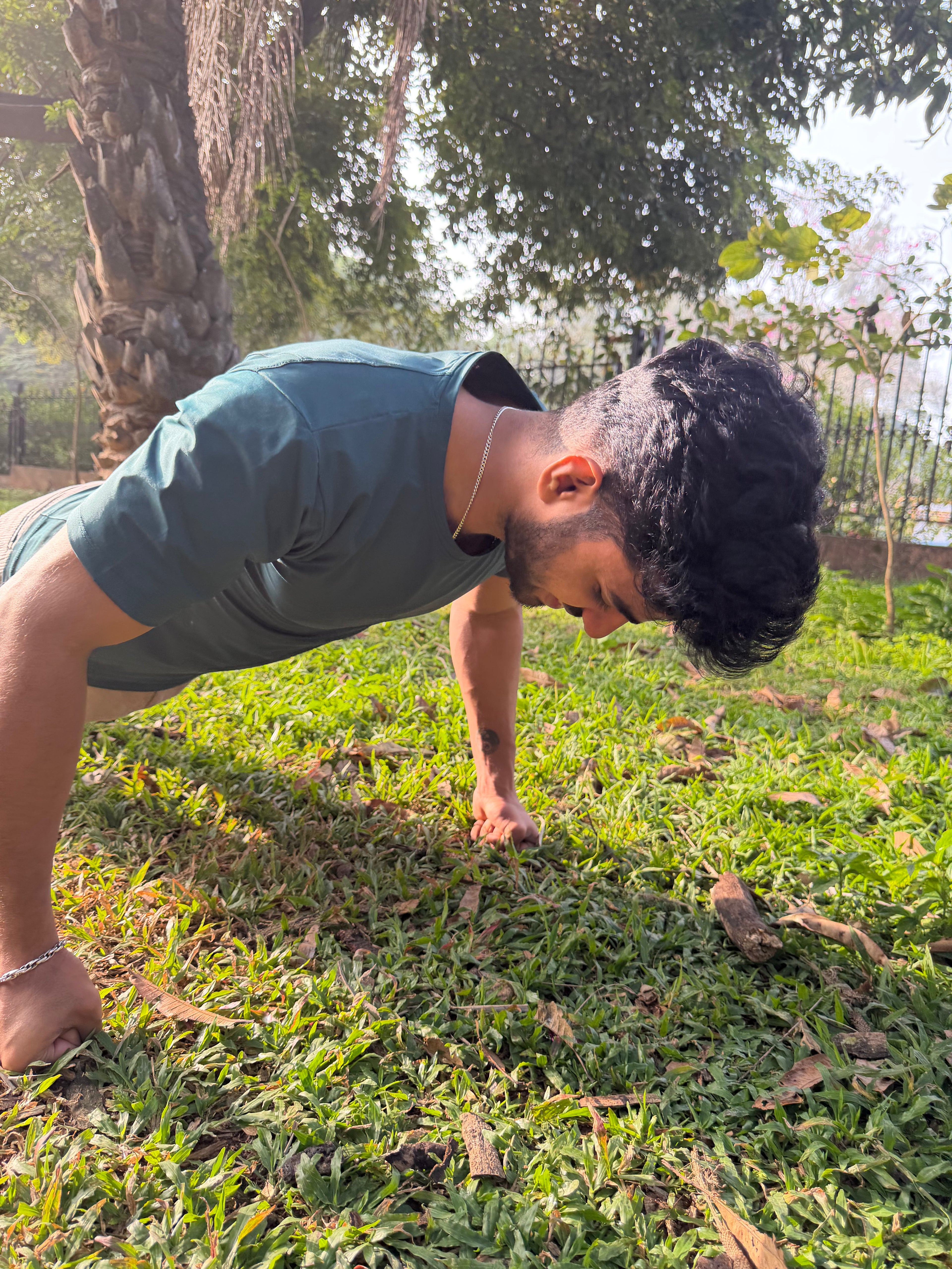 Men's Teal Performance Tee